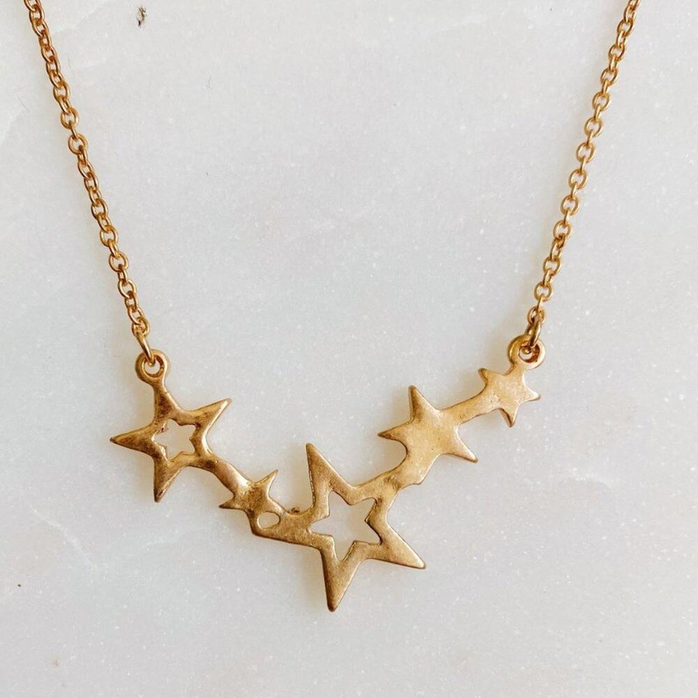 Star Lineage Layering Necklace – Gold